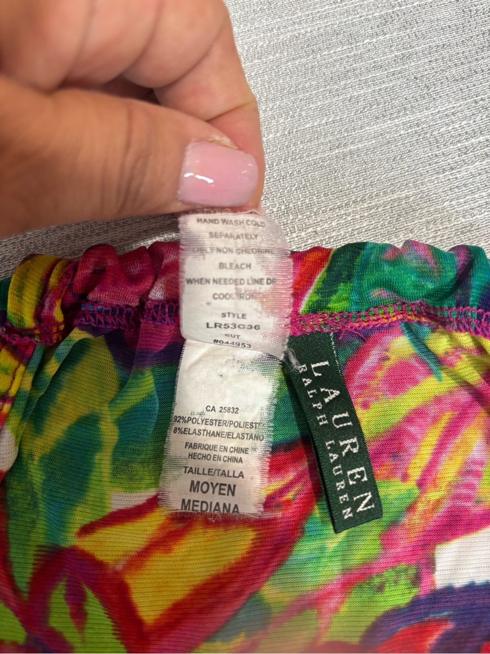 Ralph Lauren Bright Floral coverup - Pink, Orange, Green, Yellow - Picture 6 of 6
